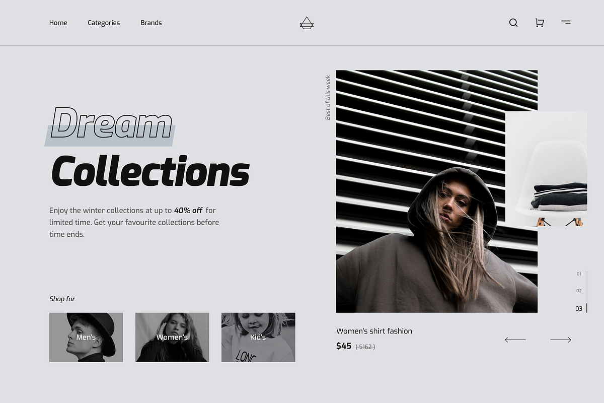 Fashion Landing Page Design, a Templates & Theme by IbrahimKhalil3 (Photo 4 of 4)