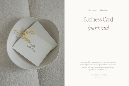 The Amina Collection - Business Card