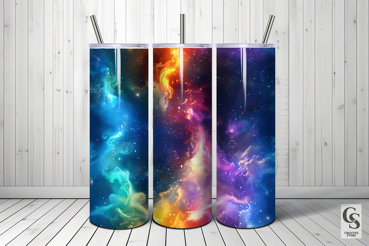 Rainbow Galaxy Stars Background, a Pattern Graphic by Creative Store (Photo 5 of 5)