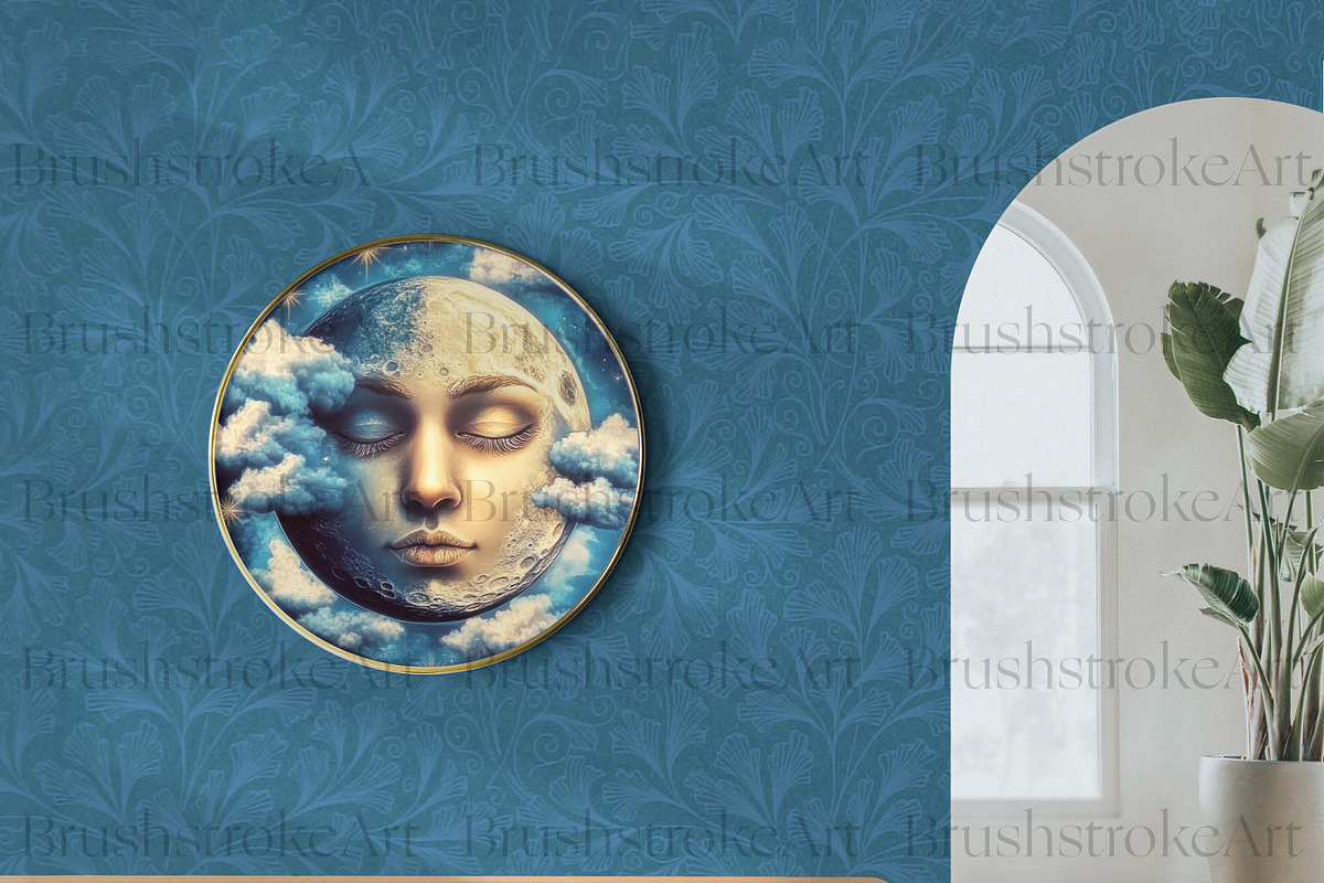Mystical Moon Clipart, Celestial Sun, a Decorative Illustration by BrushstrokeArtGB (Photo 8 of 9)