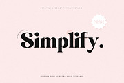 Simplify | Cheek Display, a Serif Font by Pentagonistudio (Thumbnail 1 of 12)