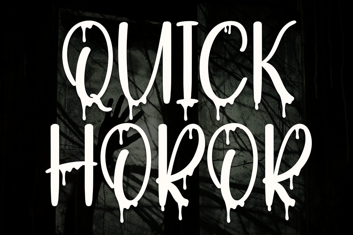 Quick Horor | Script Font, a Script Font by Scratchones (Photo 1 of 8)