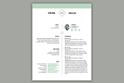 One Page Resume Template + CL, a Resume Template by Scribbled Napkin Design (Thumbnail 2 of 3)