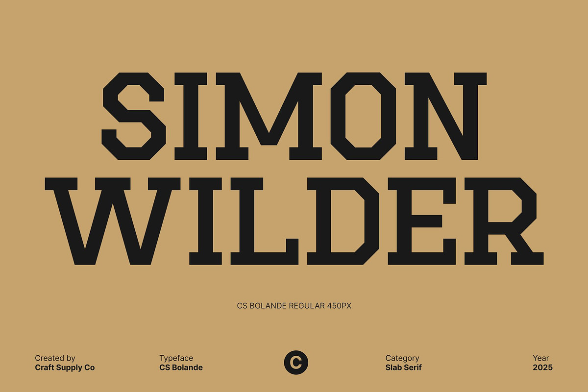 CS Bolande – Slab Serif Font, a Slab Serif Font by Craft Supply Co. (Photo 3 of 8)