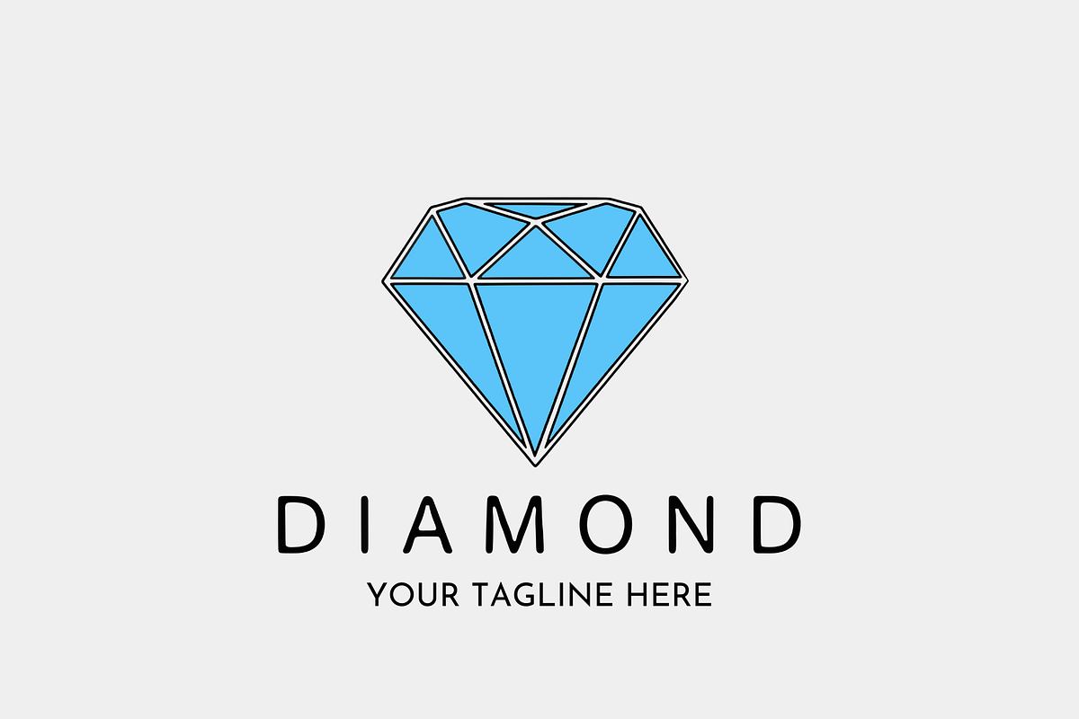 Diamond Logo Design Jewelry Crystal, a Branding & Logo Template by Megafox Studio (Photo 2 of 2)