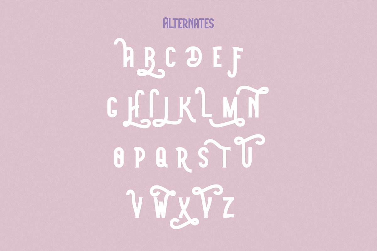 White Rainbow Playful Vintage Font, a Font by Helotype (Photo 8 of 9)