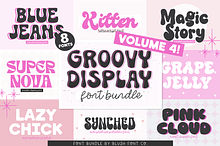 GROOVY DISPLAY Font Bundle V4