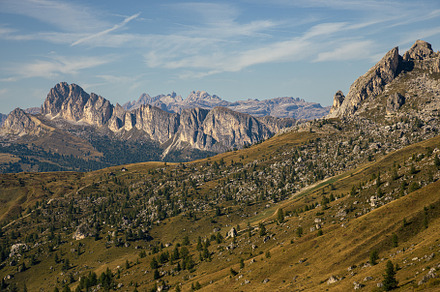 View of Passo Giau Mountain
