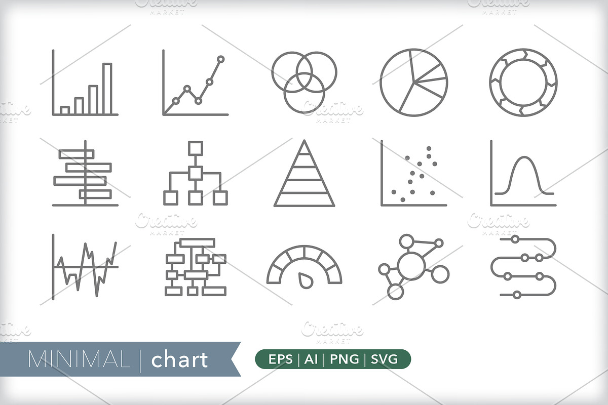 Minimal chart icons, an Outline Icon by Picture Window (Photo 1 of 5)