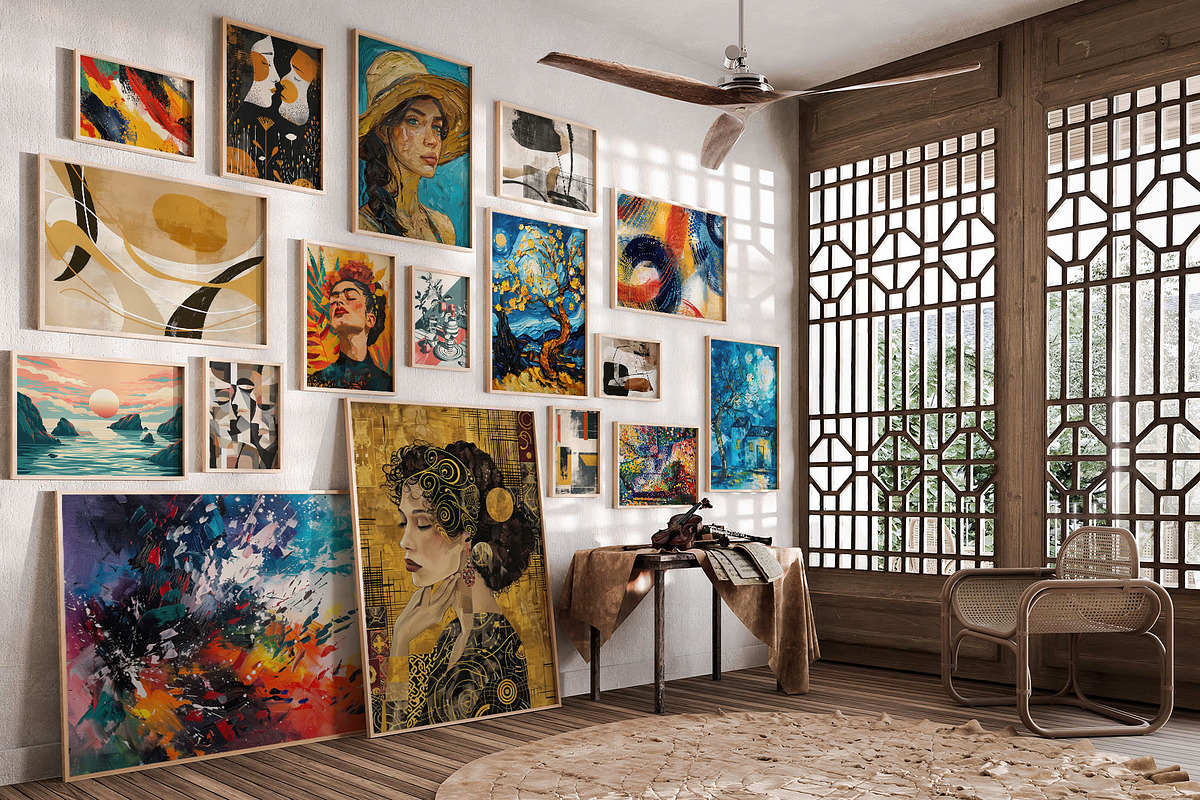 Eclectic Wall Art. Posters., a Background Graphic by Designwork (Photo 2 of 9)