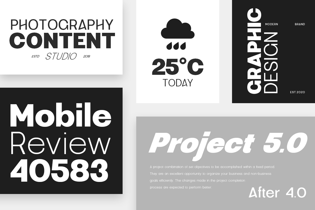 Grainy – Modern Display Sans Serif, a Sans Serif Font by Hamz Studio (Photo 4 of 24)