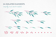 Festive Greenery, a Decorative Illustration by Insalata Illustrata (Thumbnail 6 of 7)