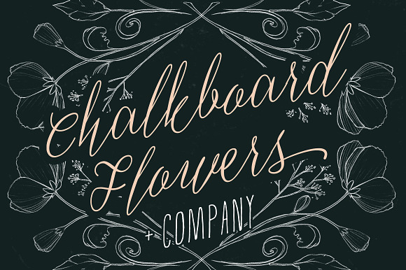 Chalkboard Flowers & Company preview 5