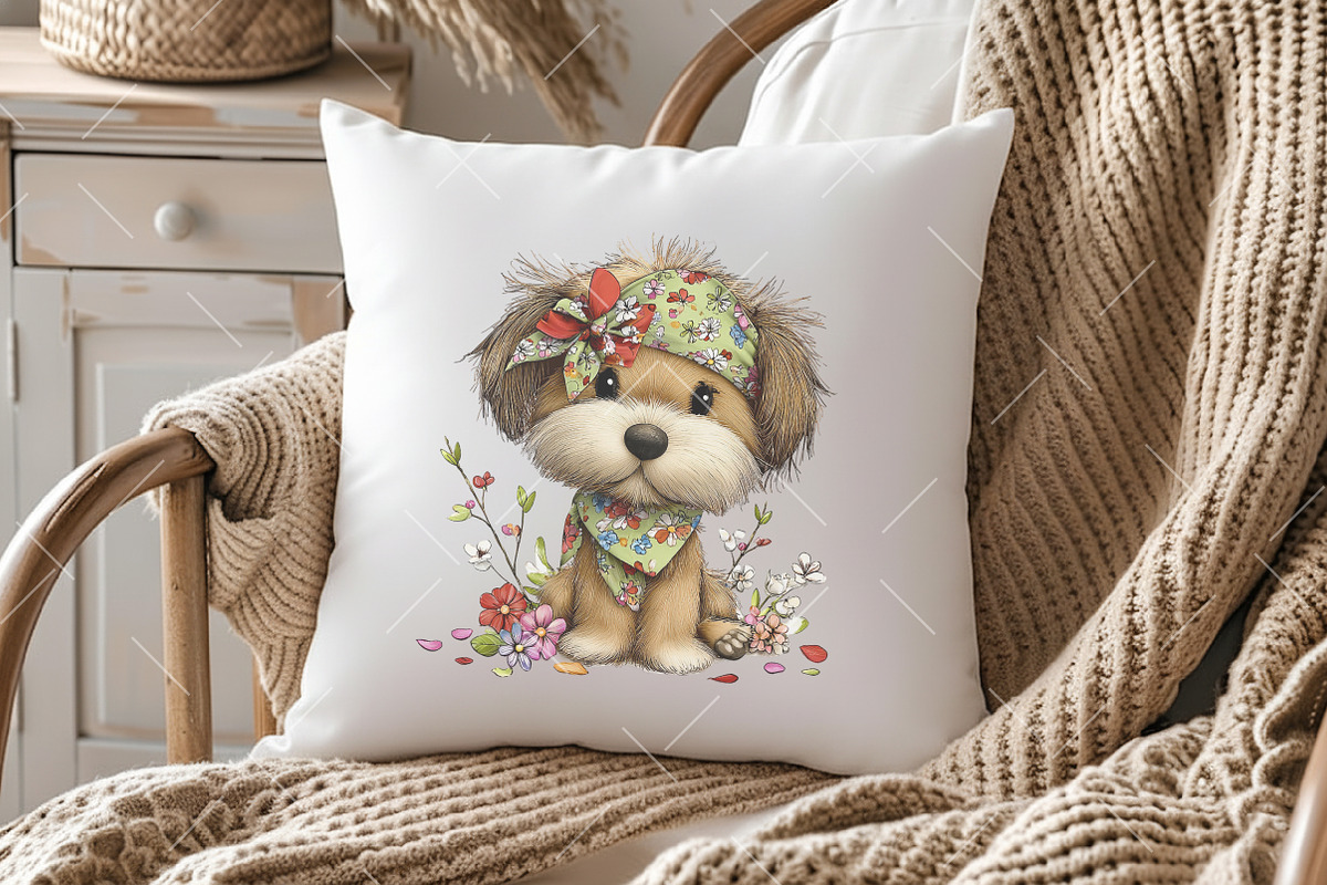 Whimsical Easter Nurse Dog Clipart, an Illustration by OK Design (Photo 6 of 6)