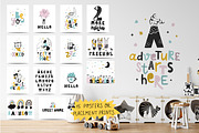 Scandinavian baby illustration, an Animal Illustration by OxanaTally (Thumbnail 4 of 10)
