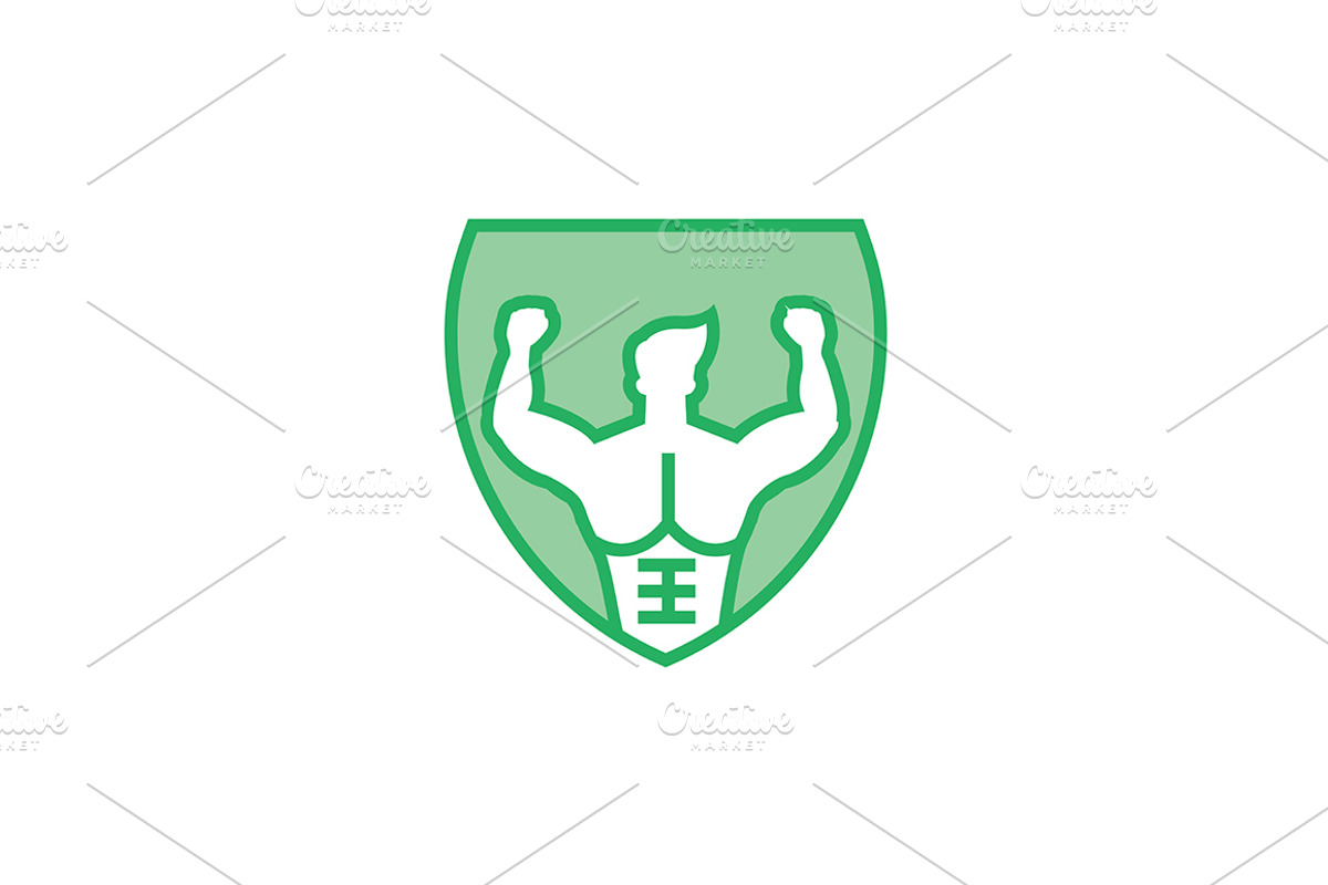 20 Logo Fitness Gym Templates Bundle, a Branding & Logo Template by Friendesigns (Photo 5 of 21)