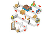 Delivery Services Set 01, a Work Illustration by AndriiStore (Thumbnail 7 of 11)