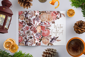 Watercolour Fruit Illustration Set