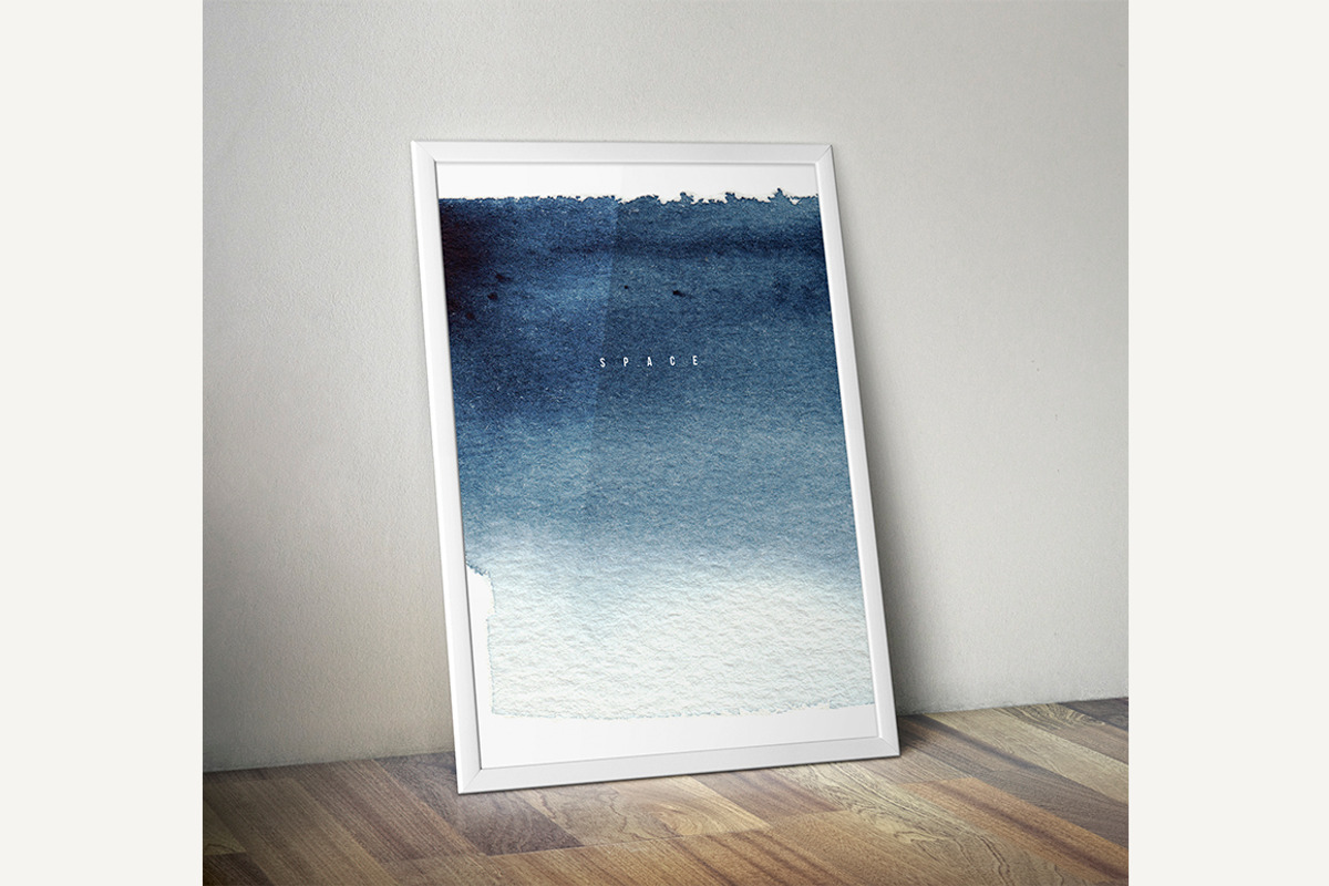 Watercolor Indigo Textures Set, a Texture Graphic by separisa (Photo 4 of 5)