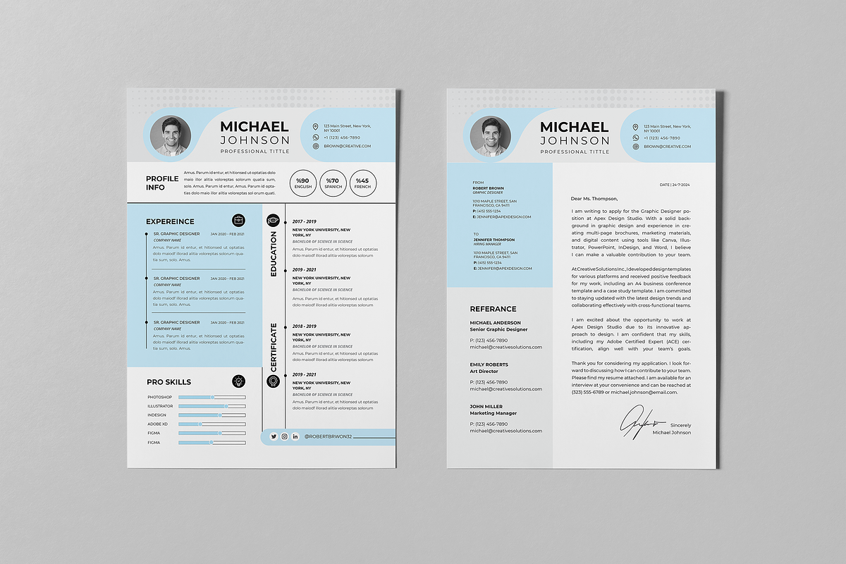 Resume Word & Canva Template, a Resume Template by Template Zone (Photo 4 of 7)