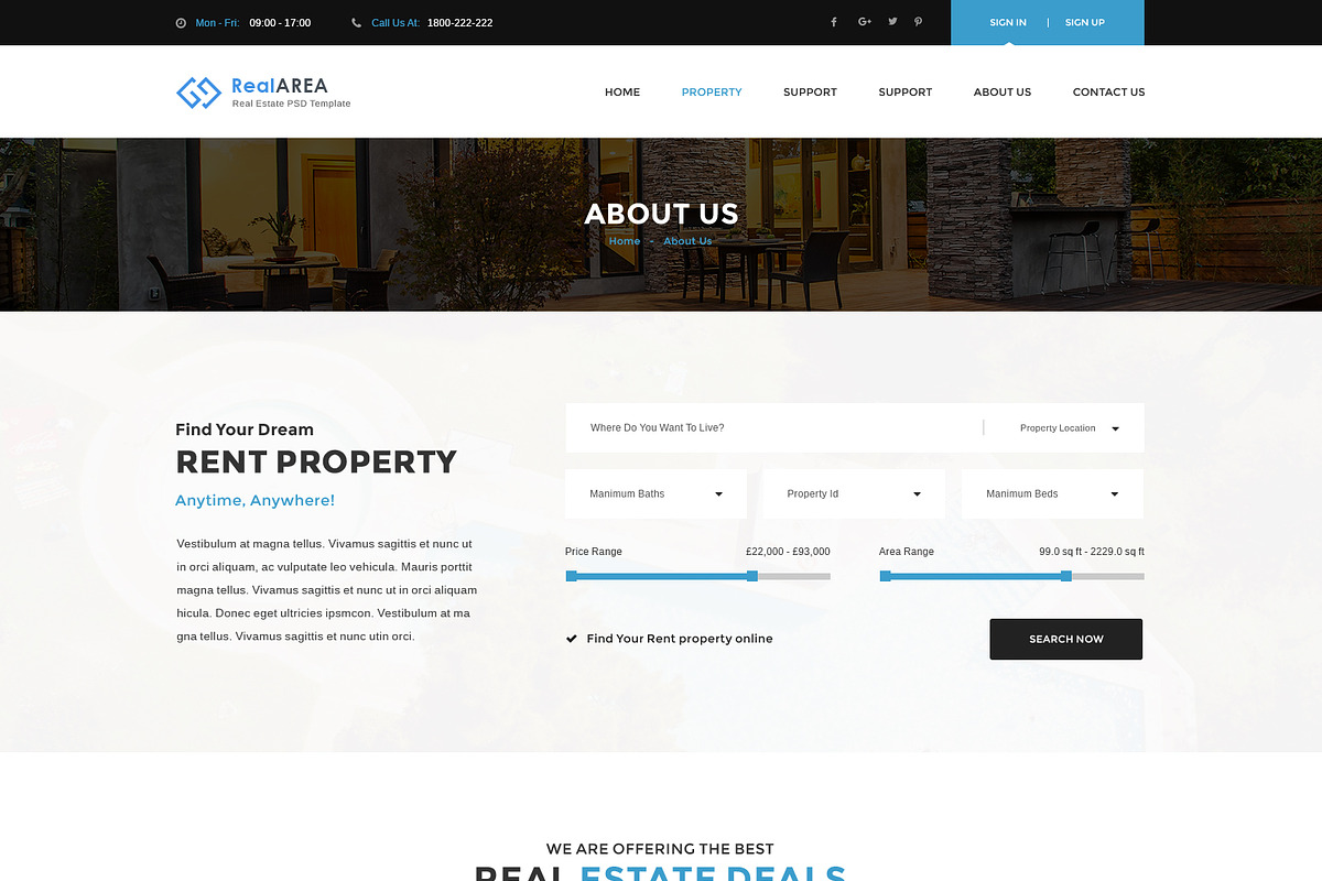RealArea - Photoshop Template, a Websites & App Template by DigitalCenturySF (Photo 16 of 17)