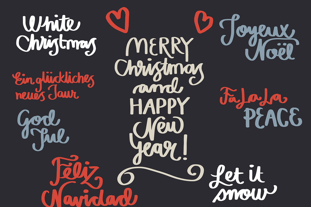 Christmas Lettering Kit, an Illustration by Marmalade Moon (Photo 3 of 6)