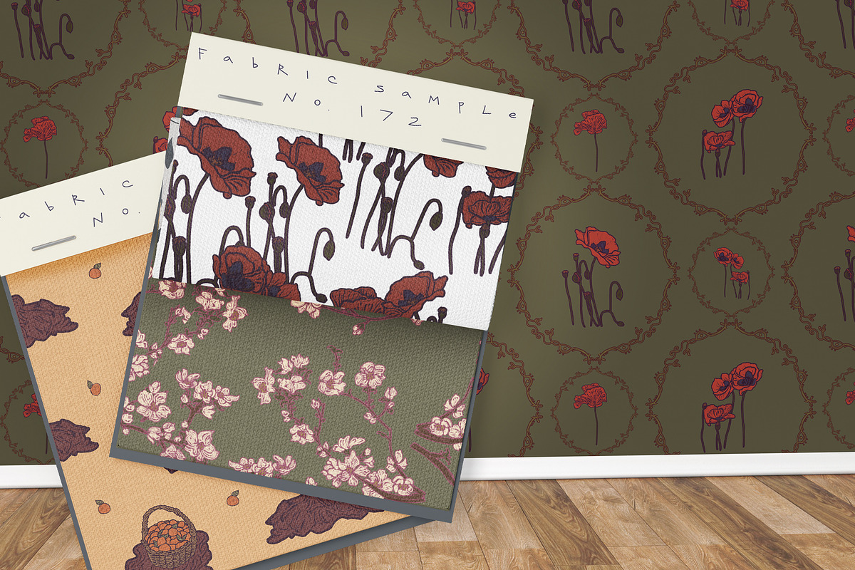 SPA floral set, a Pattern Graphic by Carpet Tapete Pretzel (Photo 8 of 9)
