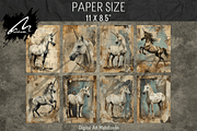 Shabby Grunge Unicorn Wonders, an Animal Illustration by Digital Art Mahdiseño (Thumbnail 3 of 7)