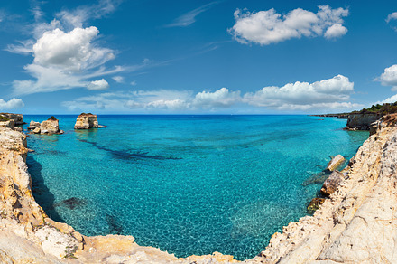 Sea beach Spiaggia della Punticeddha, Salento, Italy, a Nature Photo by YuriyB