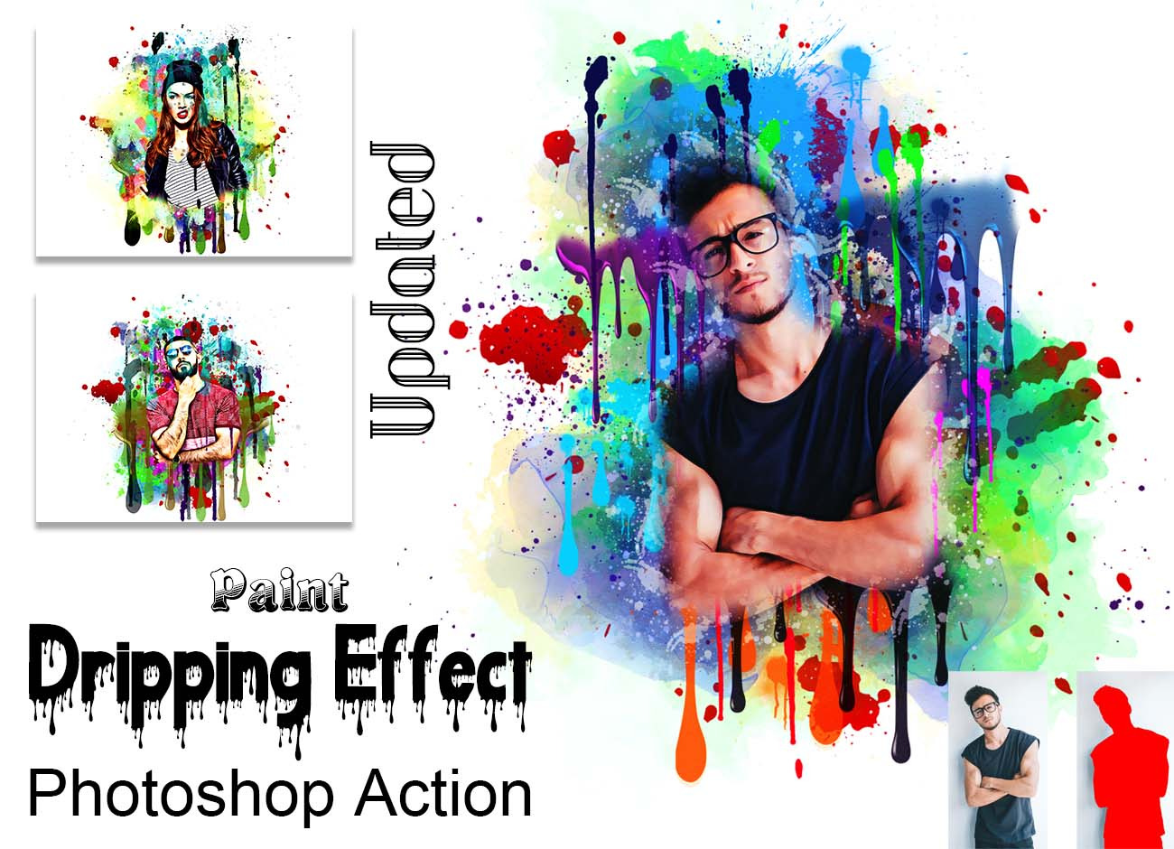 Paint Dripping Effect PS Action, an Action Add-On by Studio Retouch