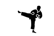 Dynamic martial arts kick silhouette, a Graphic by Amazin_art (Thumbnail 16 of 36)