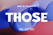 Those Modern Sans Serif Font, a Sans Serif Font by Perfectype (Thumbnail 1 of 4)