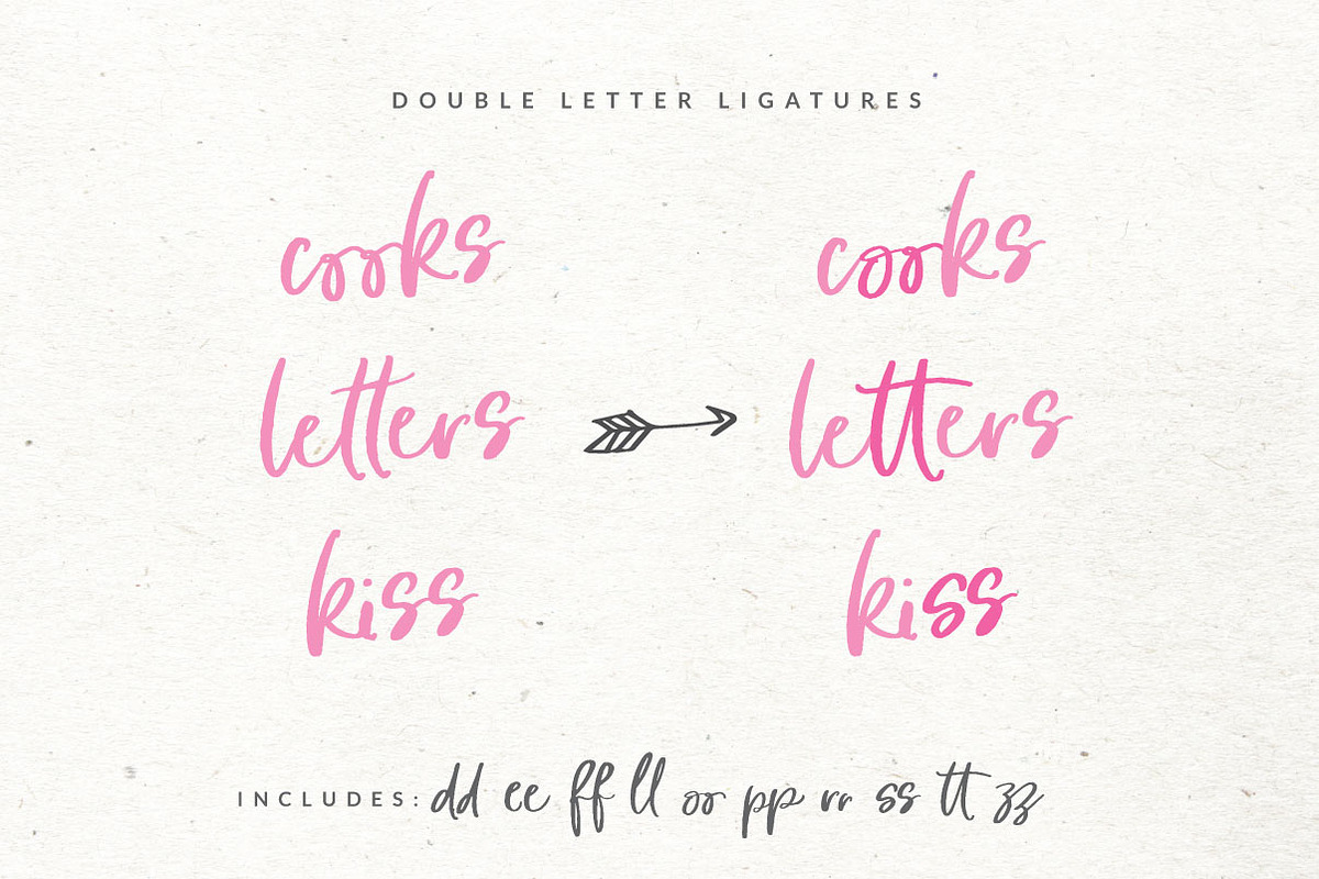 Pink Berries Script font + Extras preview 4