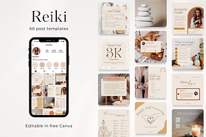 60 Reiki Master Social Media Posts