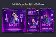Night Party Social Media Post Set, a Social Media Template by Creative_View (Thumbnail 4 of 8)