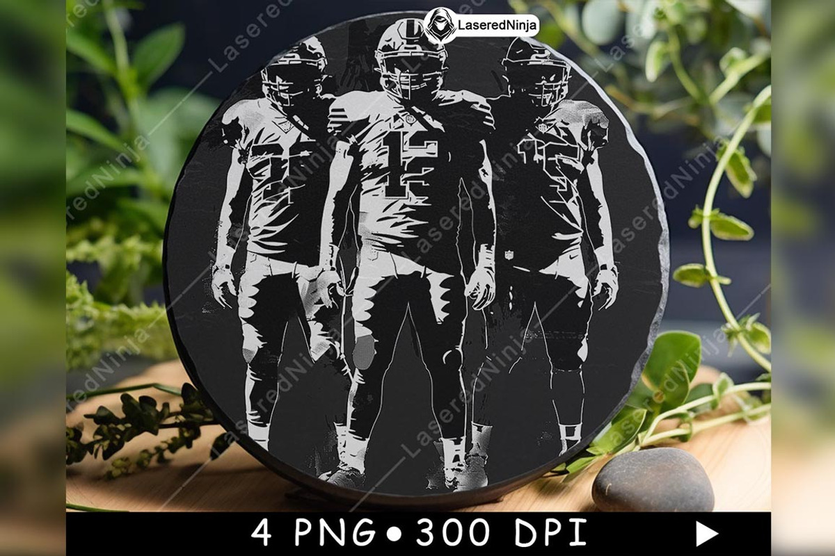 Three American Football Players Gear, a Background Graphic by LaseredNinja (Photo 2 of 7)