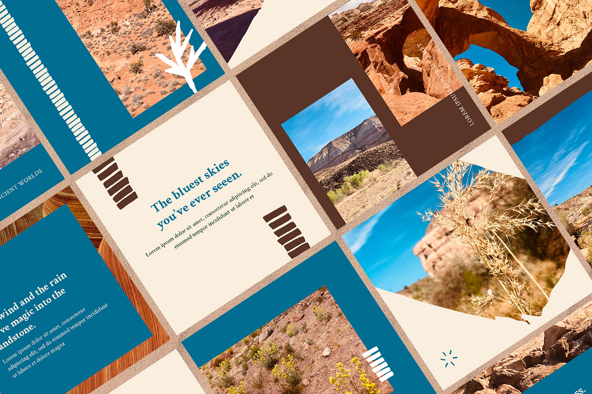 Southwest Desert Instagram Template, a Social Media Template by CortneytheCreator (Photo 3 of 6)