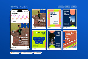 Running Day - Instagram Post, a Social Media Template by Izdihaar_Studio
