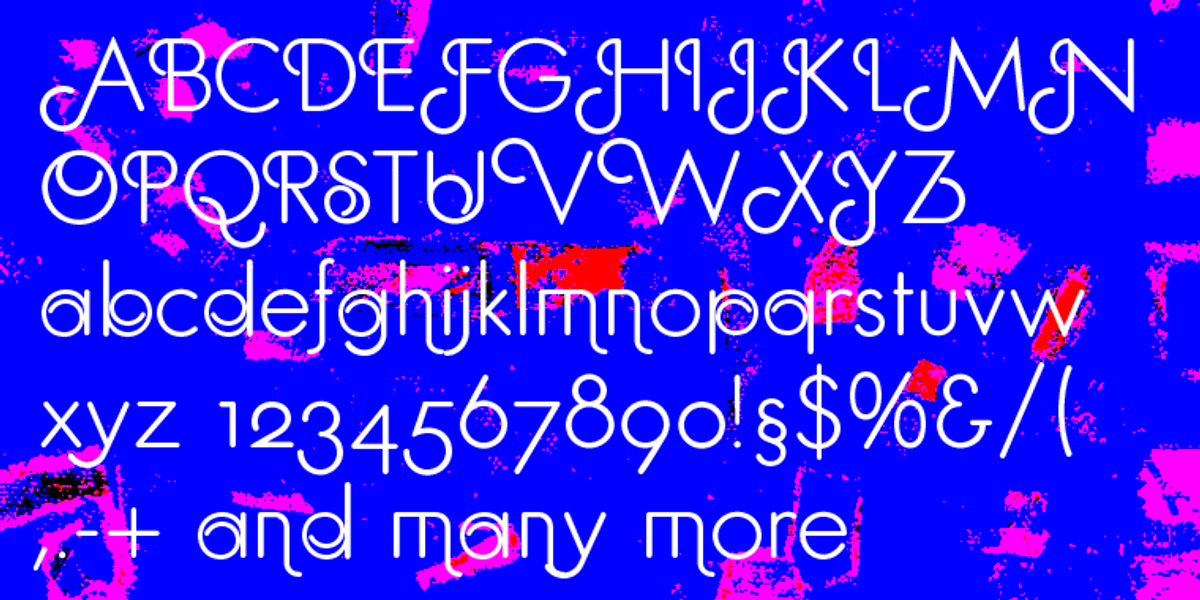 Geometra Rounded Deco, a Font by Wiescher-Design (Photo 4 of 4)
