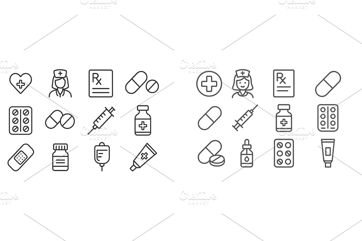Collection of medical and, a Healthcare Illustration by ZinetroN