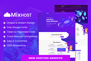 MixHost - Web Hosting Website