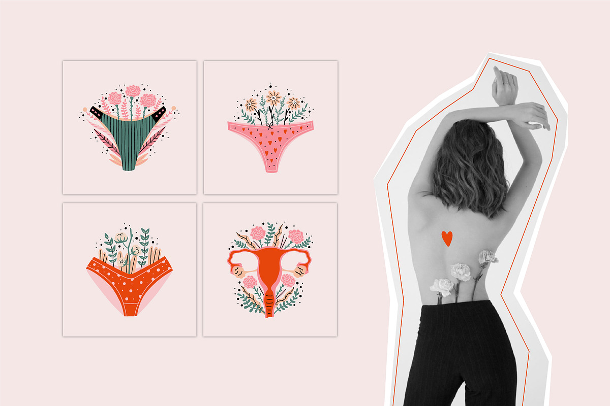 Cool Period Graphics, a Healthcare Illustration by AnkaDrozd (Photo 5 of 8)