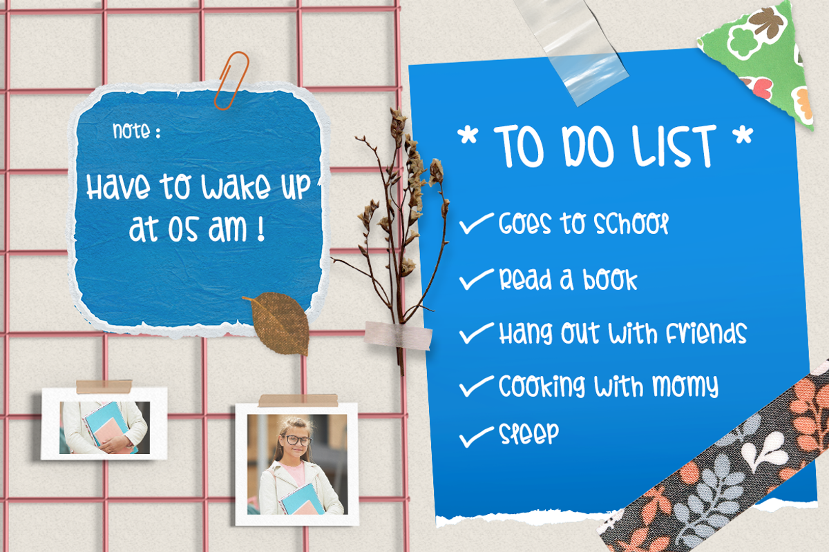 Teen Days - Diary Kids Font, a Sans Serif Font by Modestype Studio (Photo 6 of 10)