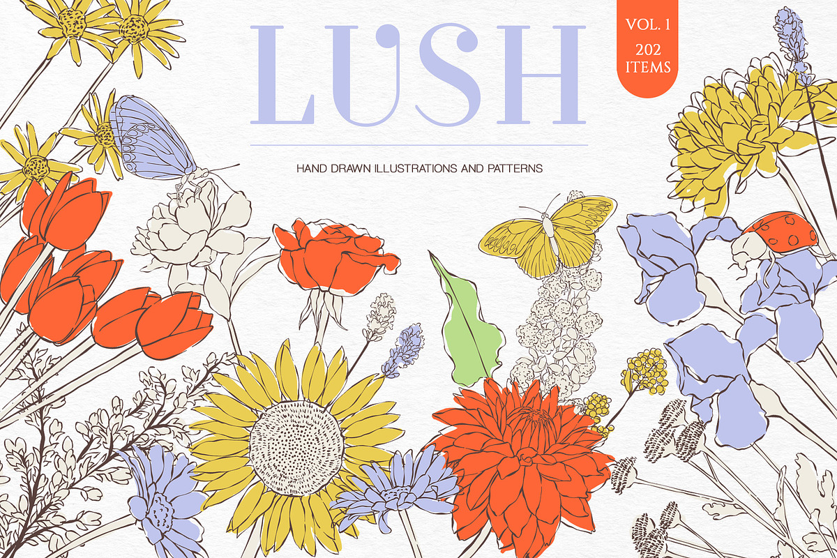 Lush Vol. 1 Collection, a Seasonal Illustration by GVGraphics (Photo 1 of 21)