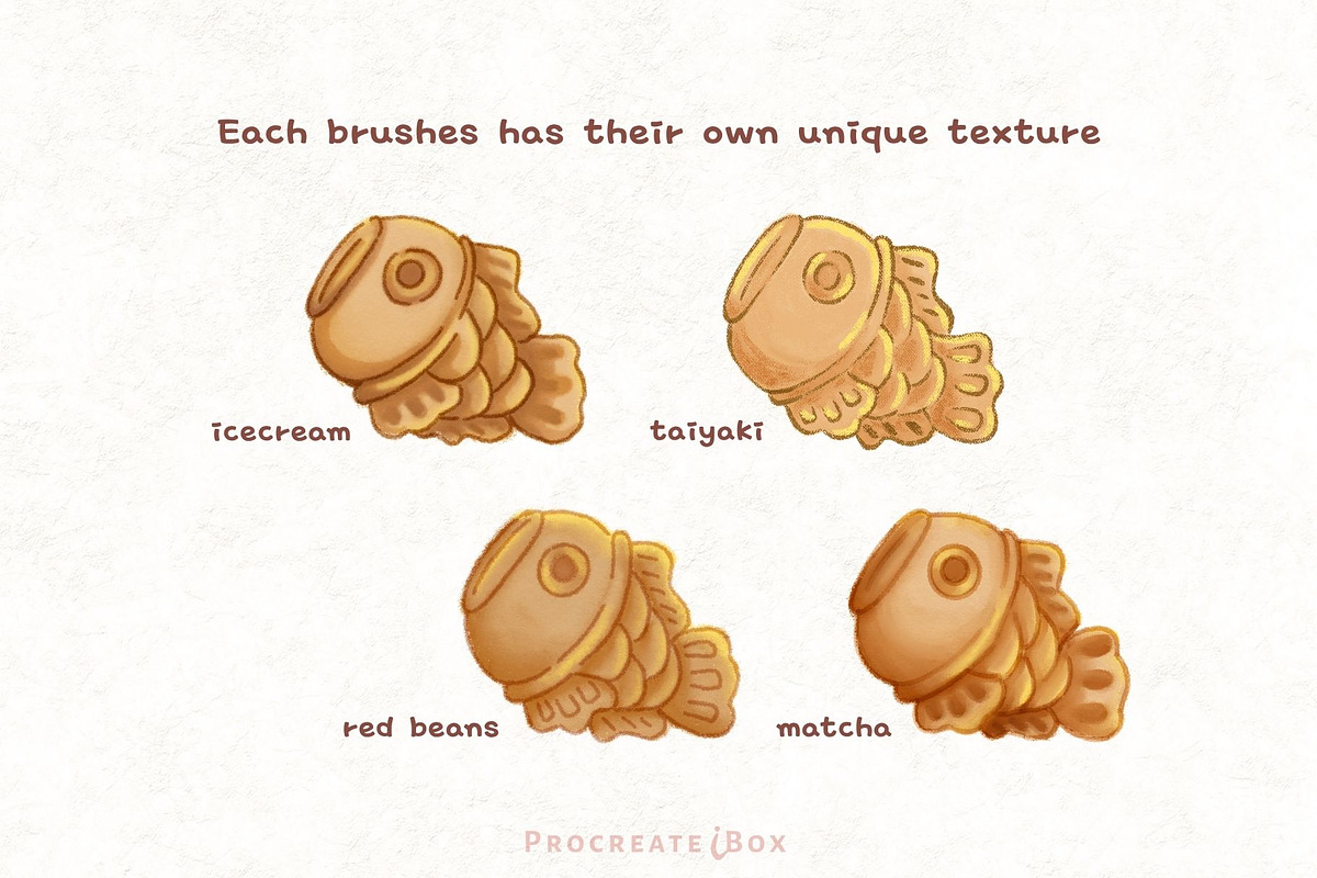 Taiyaki Brush Set for Procreate, a Brush Add-On by ProcreateiBox (Photo 5 of 8)