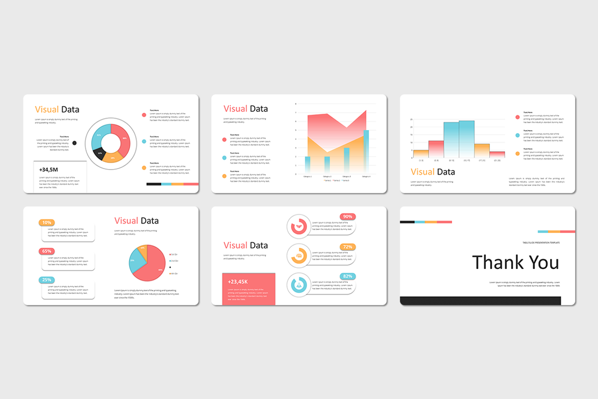 Visual Data - PowerPoint Template, a Presentation Template by Iqsiart Studio (Photo 3 of 3)