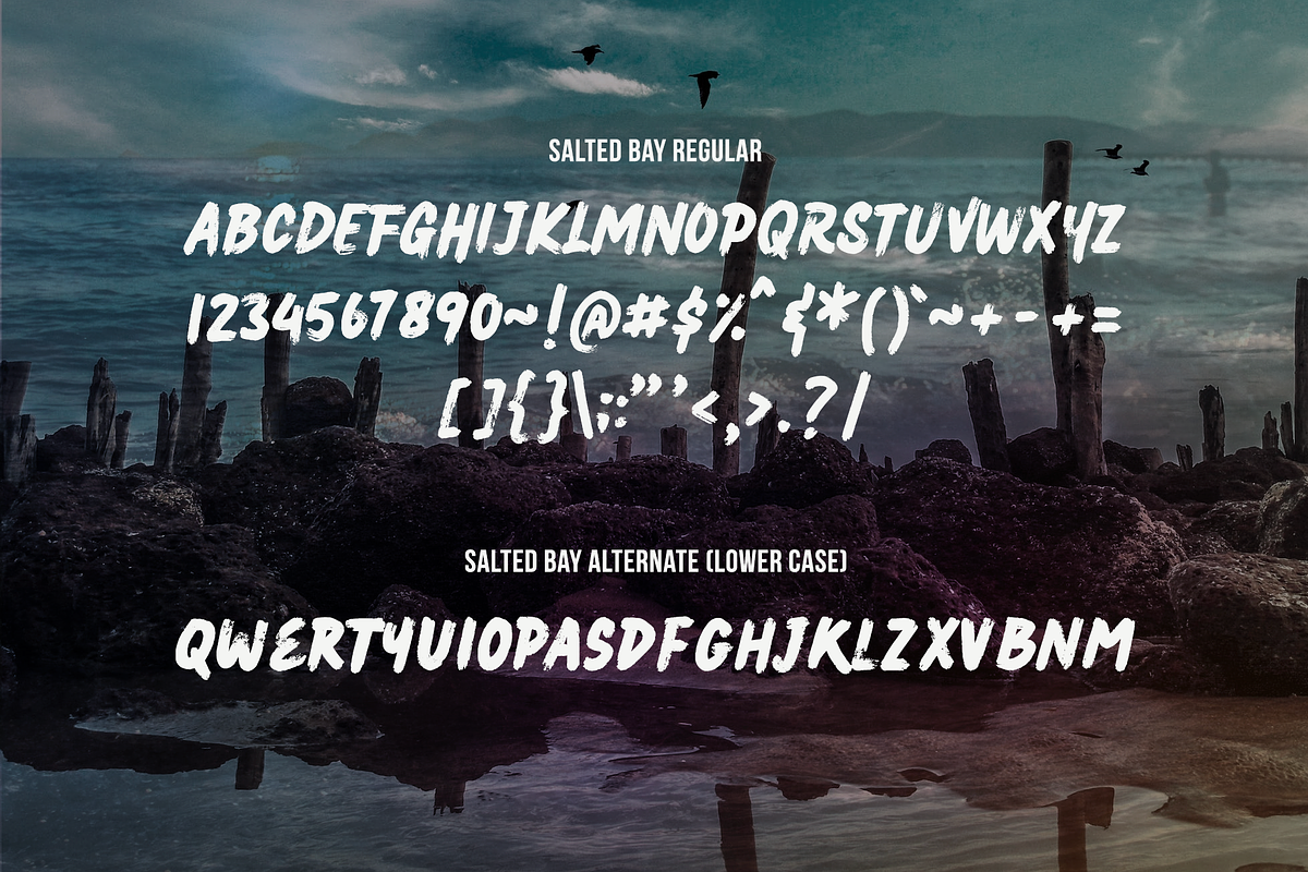 RUSHK - Dry Brush Font preview 6