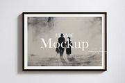 Black frame mockup close up, an Advertising Mockup by Artjafara (Thumbnail 1 of 4)