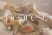 Dearest - Elegant Display Serif, a Serif Font by Brandear Design (Thumbnail 1 of 17)