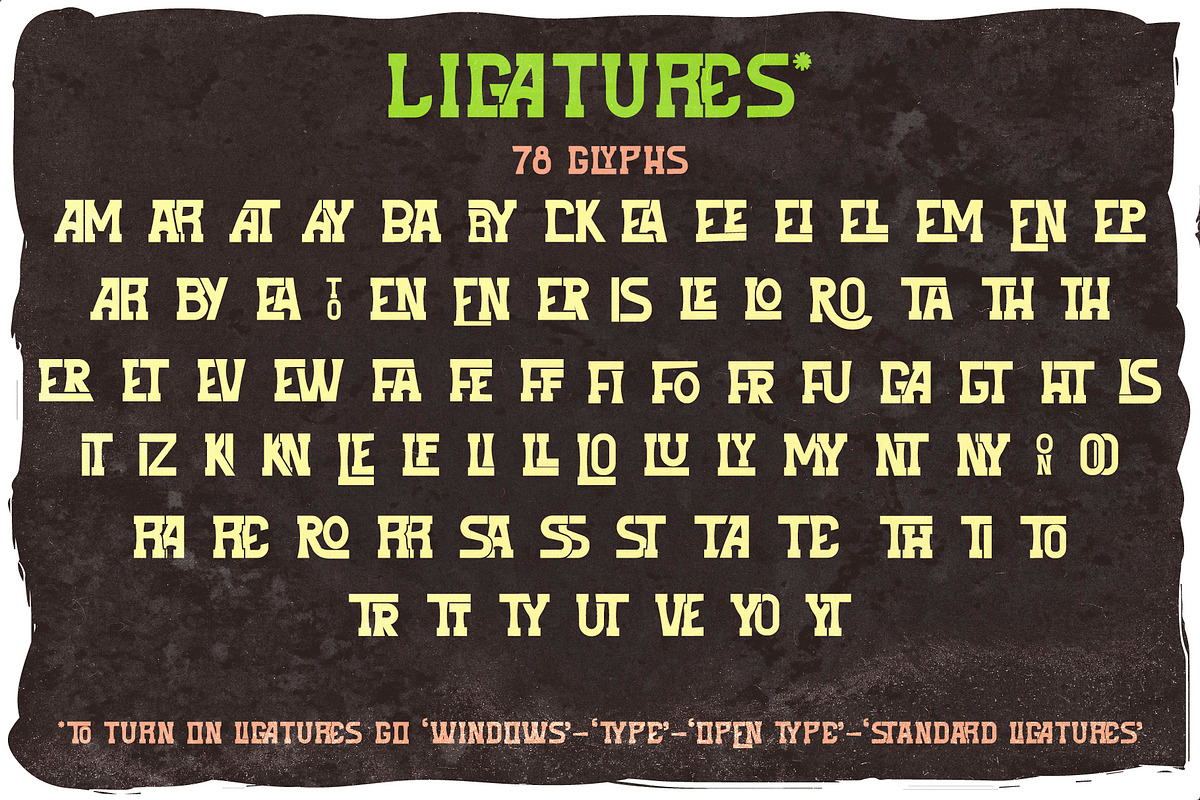 Freaky tiki + 8 bonus designs, a Symbol Font by Heather_insane (Photo 4 of 10)